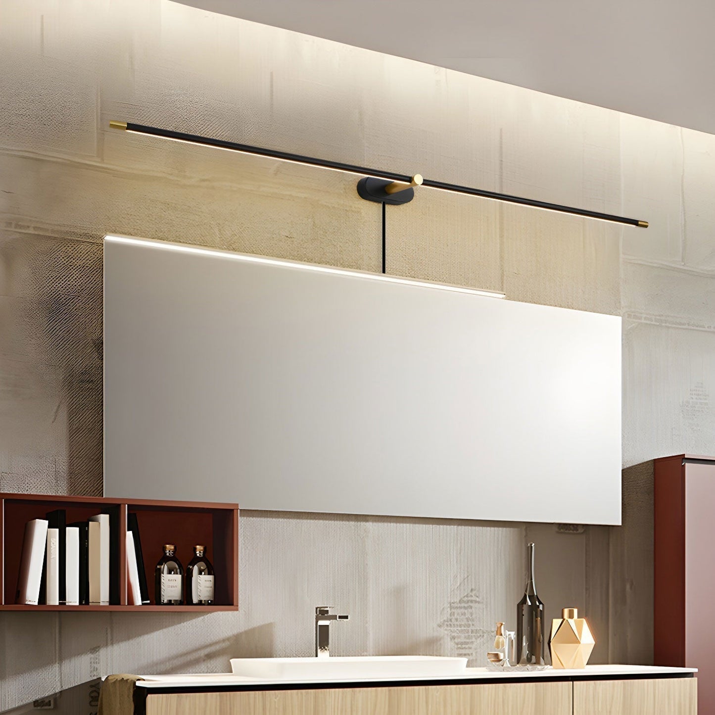 Simple Linear Plug in Wall Light Fixture