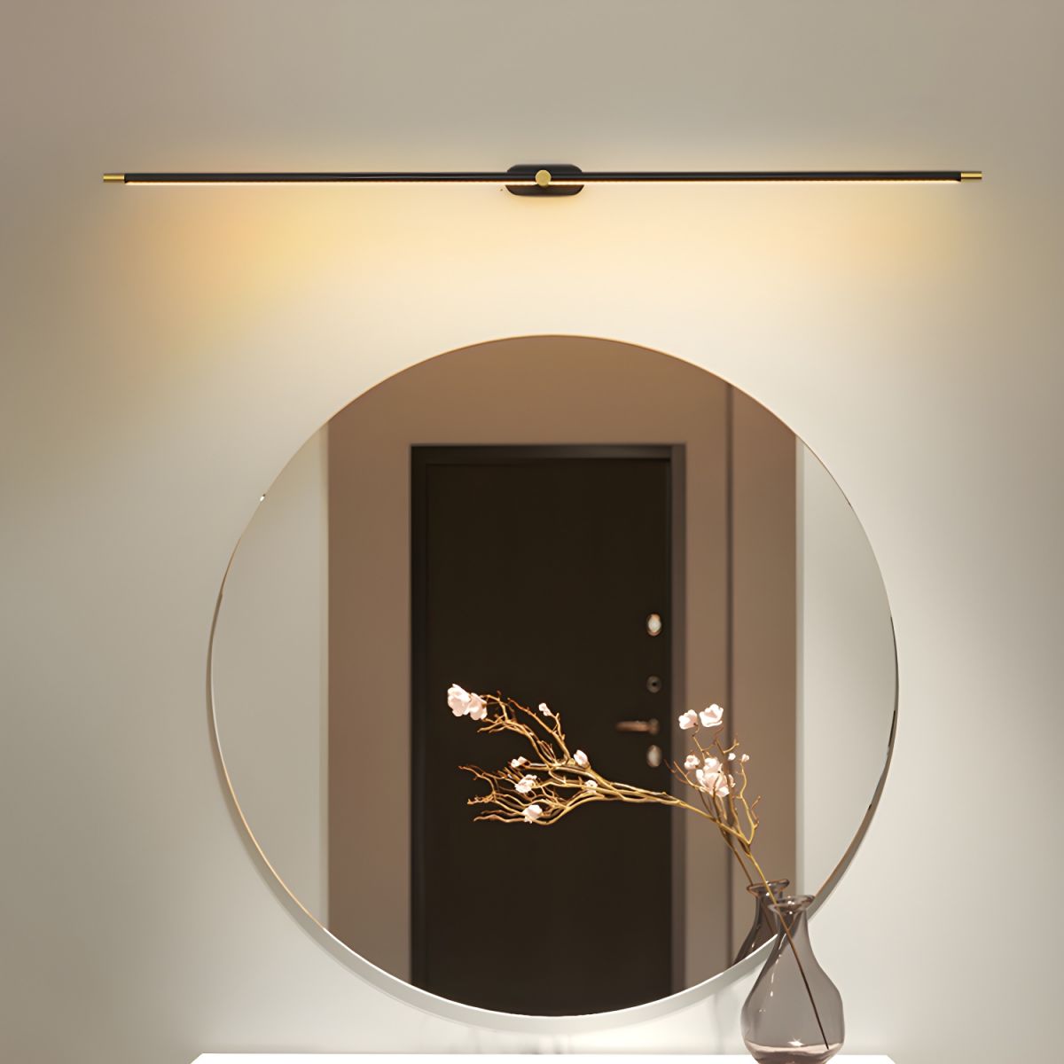 Simple Linear Plug in Wall Light Fixture