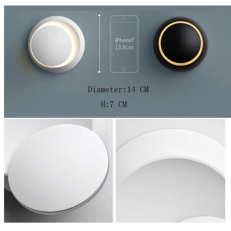 Simple Round Glass Wall Light