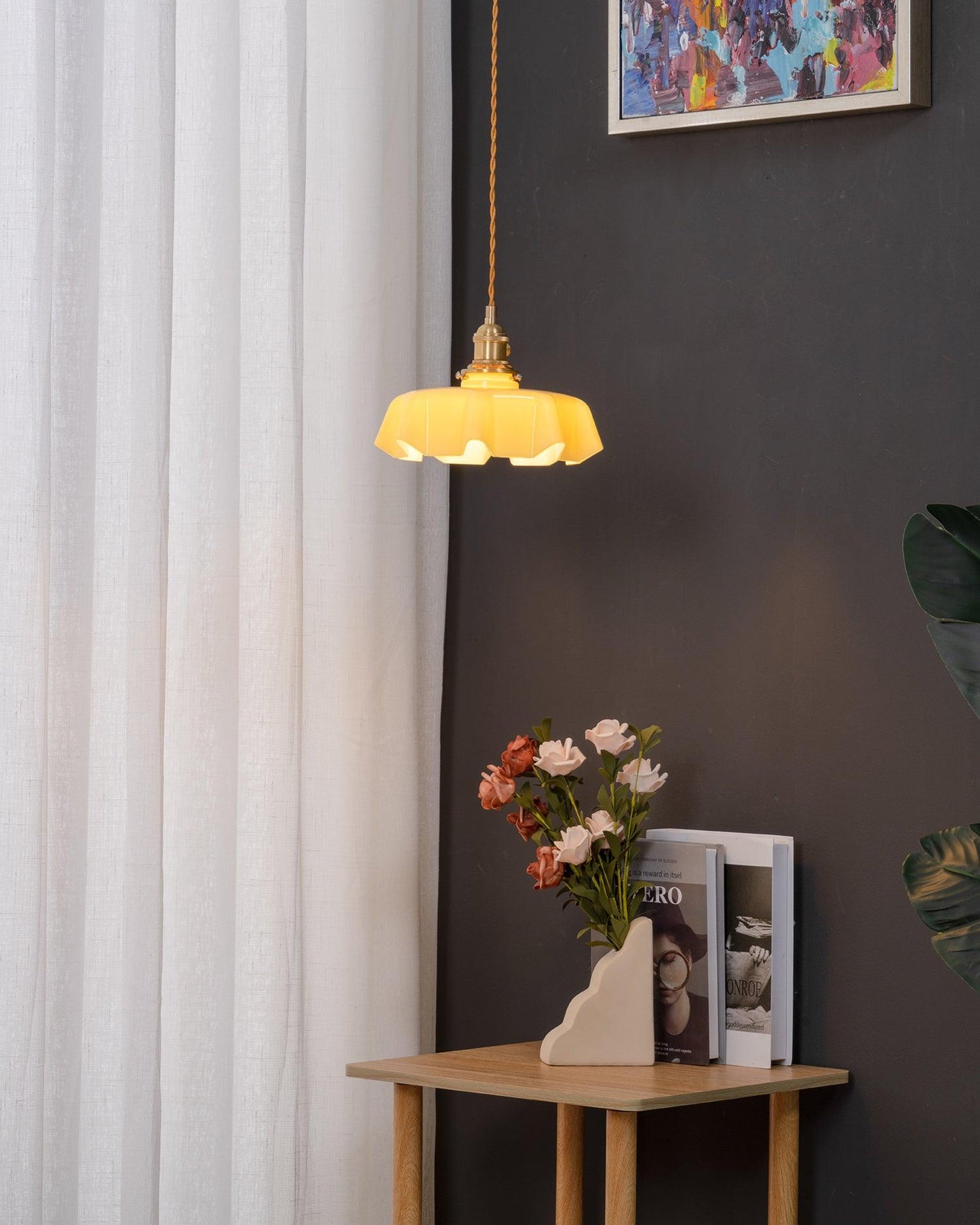 Elegant Floral Pendant Ceiling Light