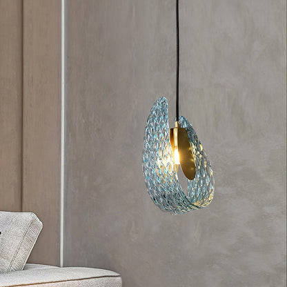 Elegant Blue Hanging Lamp 5.1'