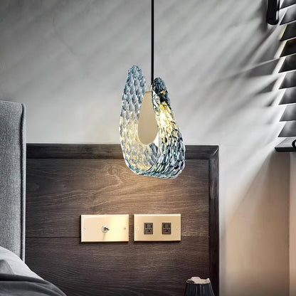 Elegant Blue Hanging Lamp 5.1'