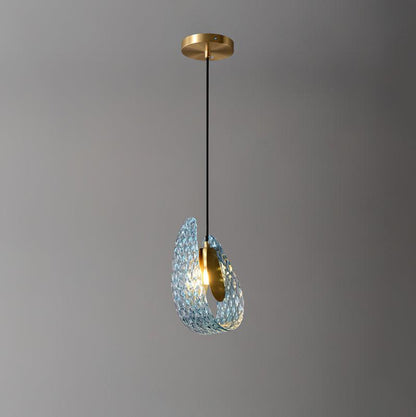 Elegant Blue Hanging Lamp 5.1' - Cofik