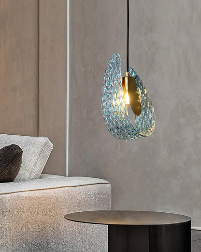 Elegant Blue Hanging Lamp 5.1'