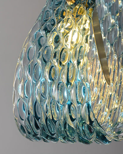 Elegant Blue Hanging Lamp 5.1'