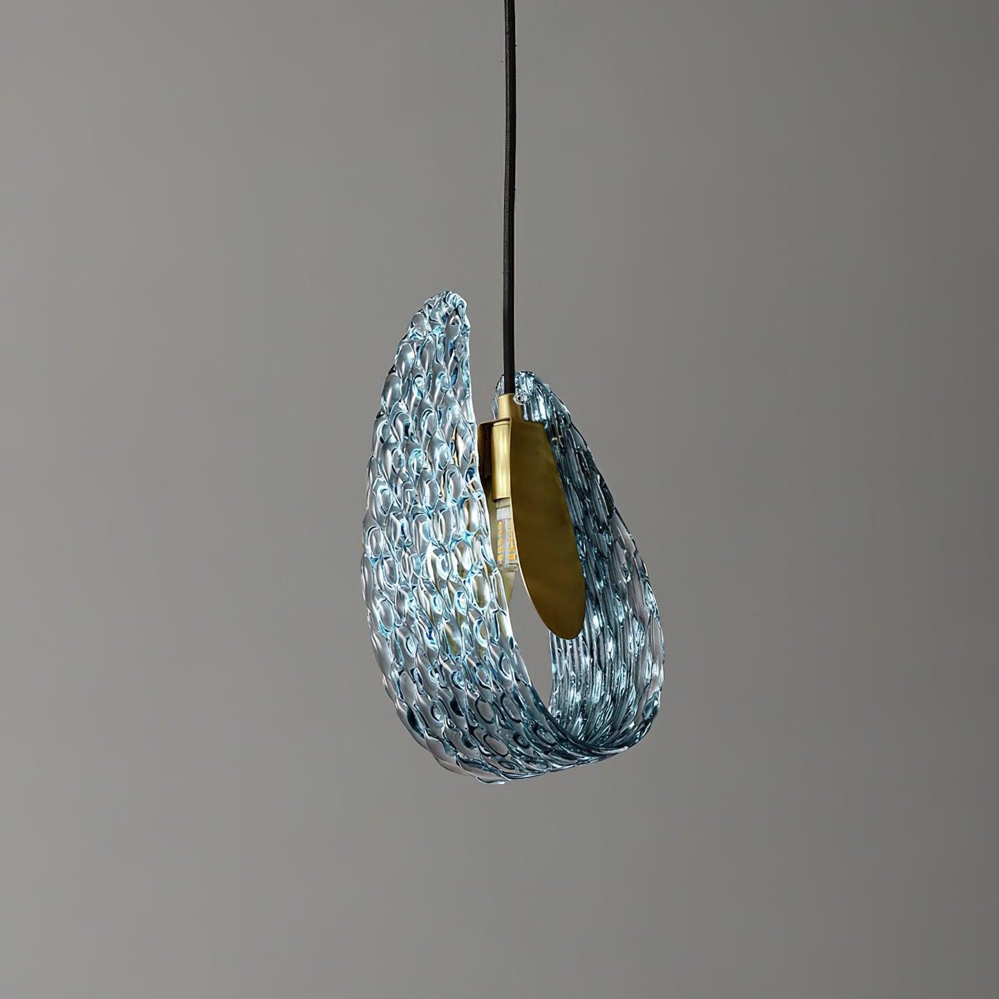 Elegant Blue Hanging Lamp 5.1'