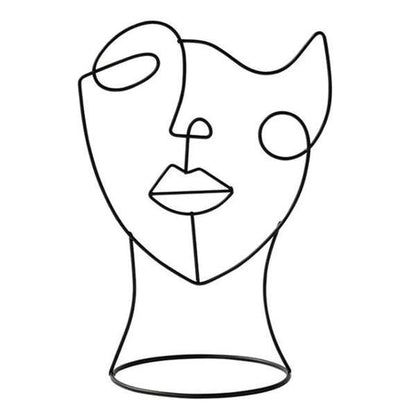 Unique Minimalist Wall Face Art Decoration