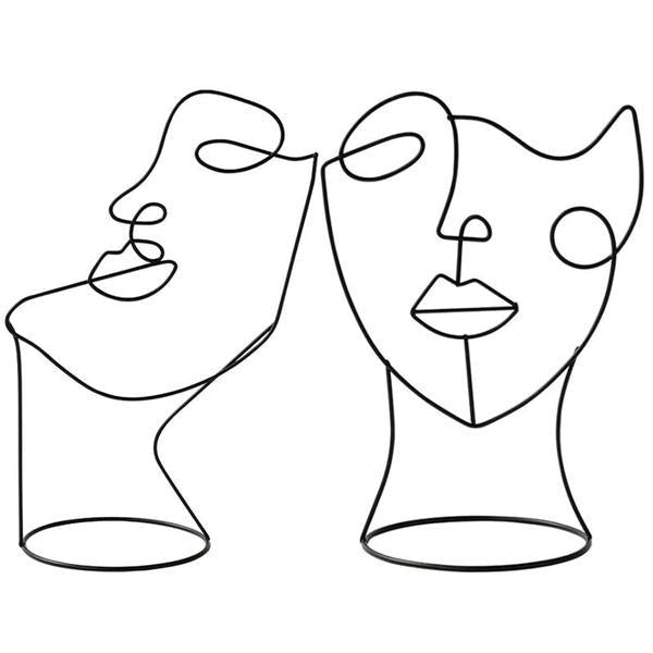 Unique Minimalist Wall Face Art Decoration