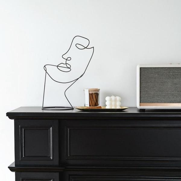 Unique Minimalist Wall Face Art Decoration