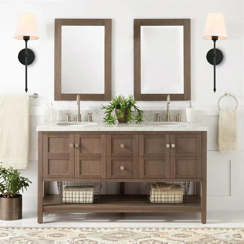Classic US Wooden Wall Light