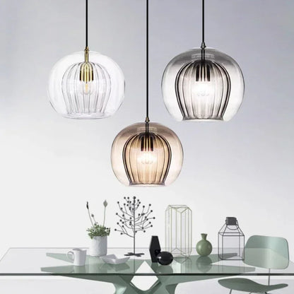 Stylish Hanging Glass Light Fixture