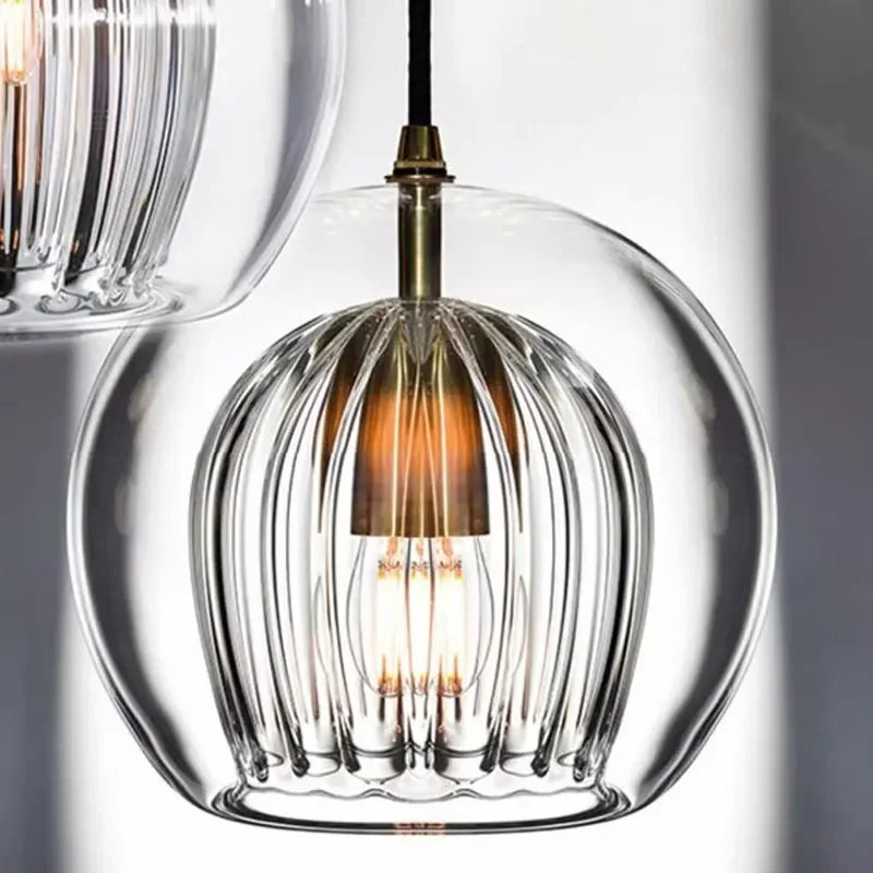 Stylish Hanging Glass Light Fixture