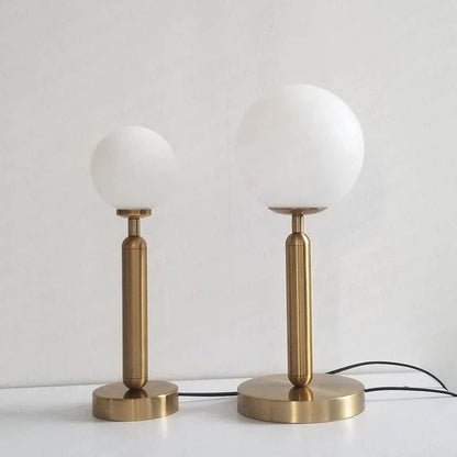 Elegant Metal and Glass Desk Lamp