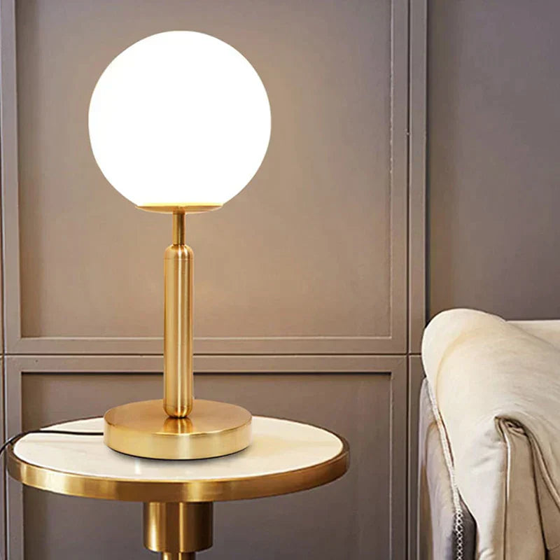Elegant Metal and Glass Desk Lamp - Cofik