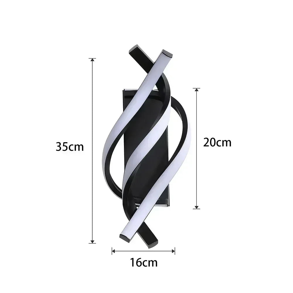 Unique Curved Wall Lamp
