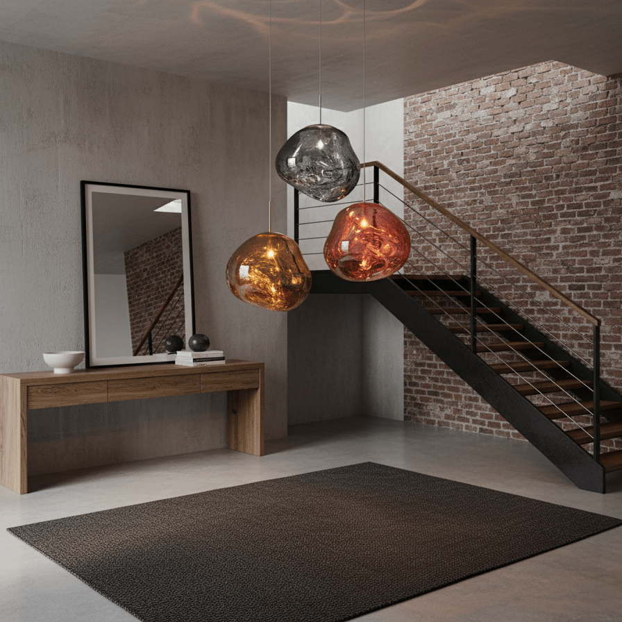 Luxury Copper Gold Pendant Light Fixture