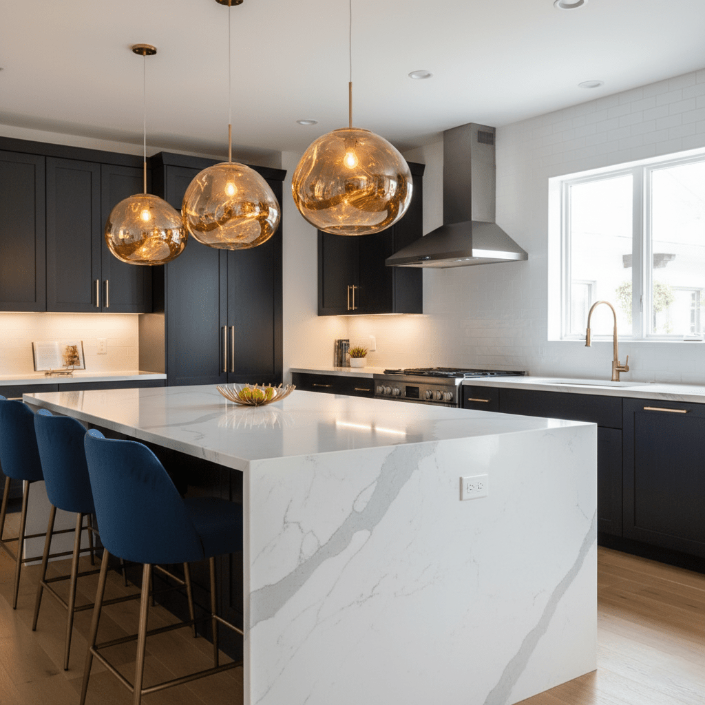 Luxury Copper Gold Pendant Light Fixture