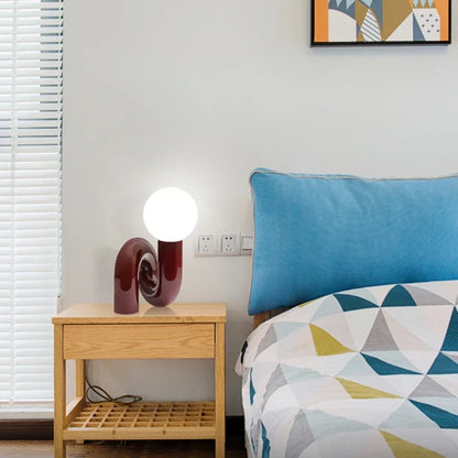 Beautiful Glass Ball Table Lamp