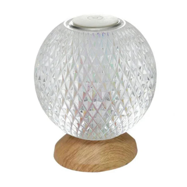 Elegant Glass Desk Lamp Wireless Home Lighting