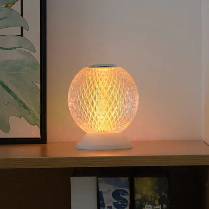 Elegant Glass Desk Lamp Wireless Home Lighting
