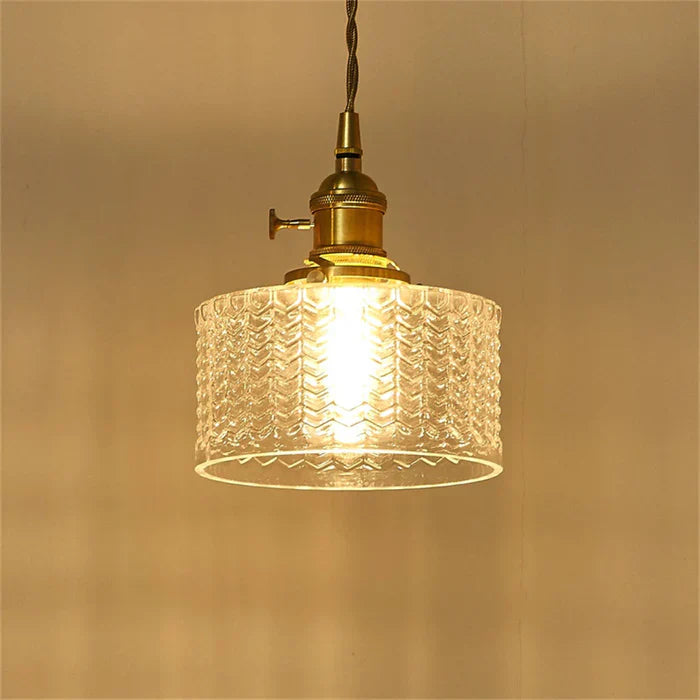 Classic Elegant Glass Drop Pendant Light