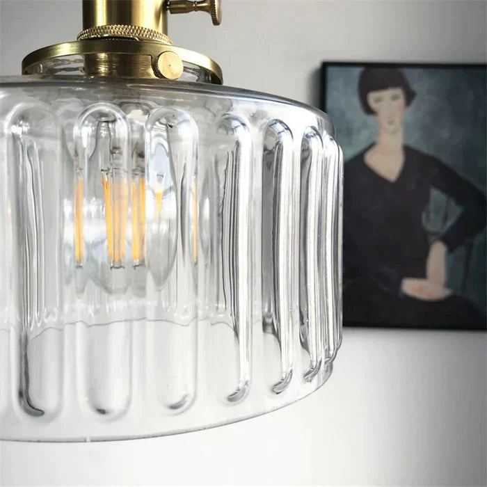 Vintage Style Single Glass Pendant Lamp