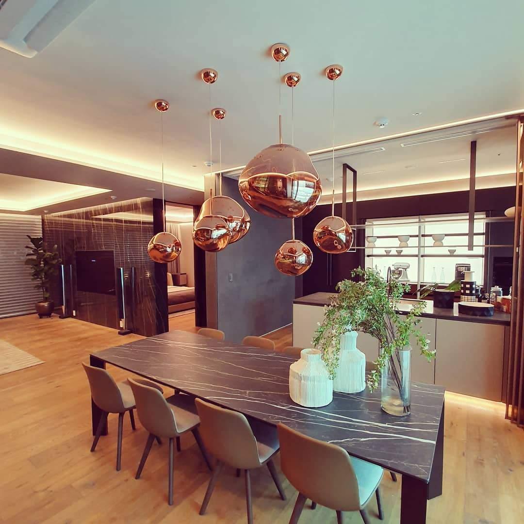 Luxury Copper Gold Pendant Light Fixture