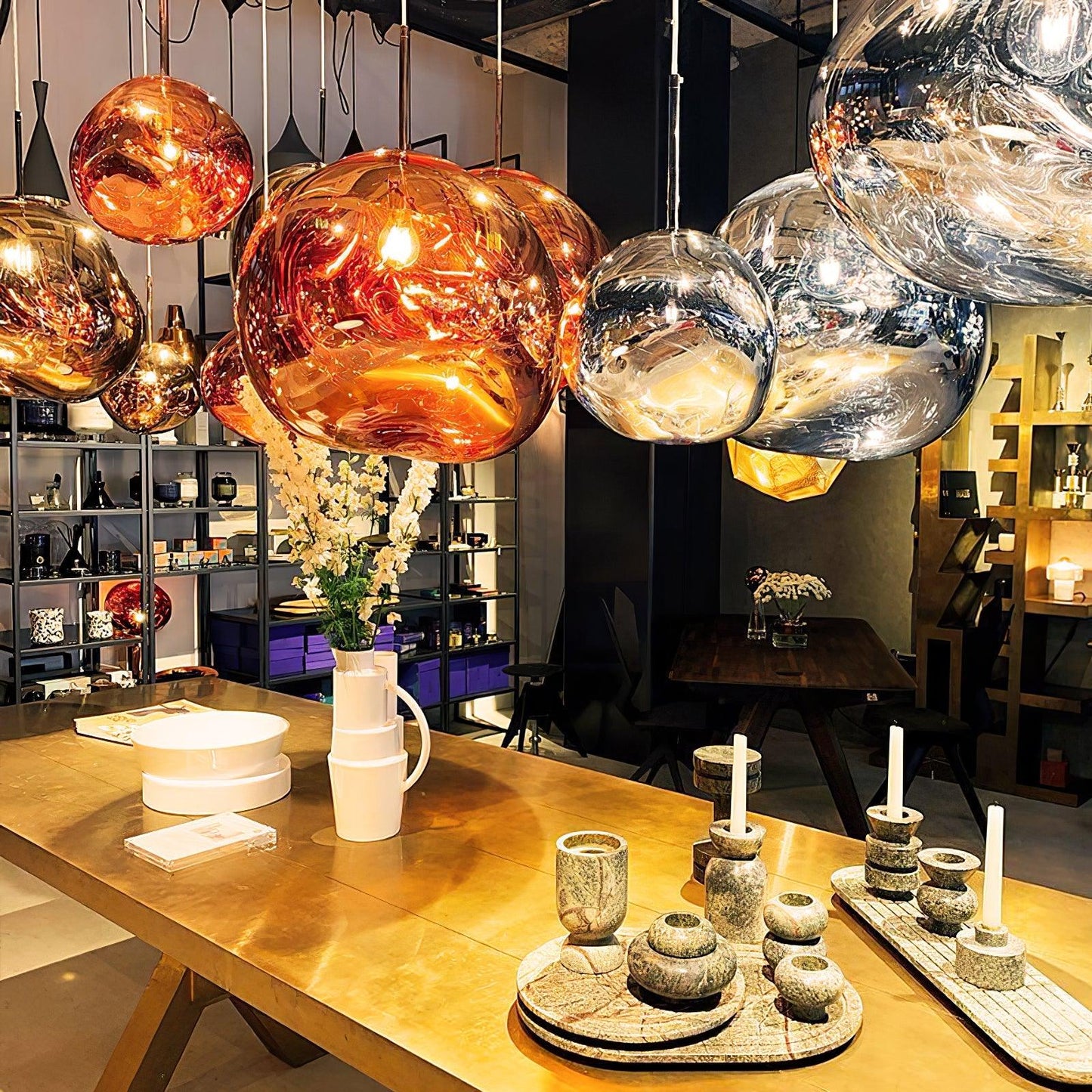 Luxury Copper Gold Pendant Light Fixture