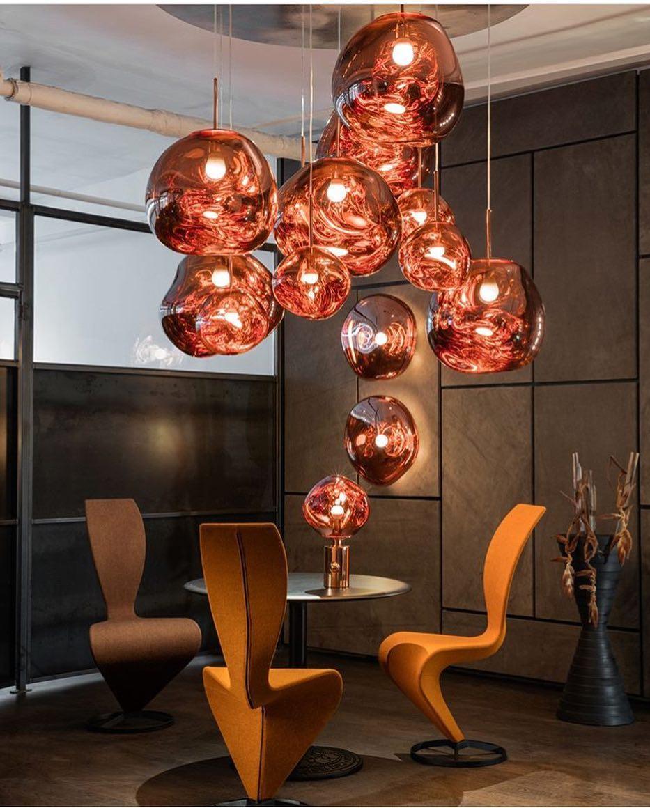 Luxury Copper Gold Pendant Light Fixture