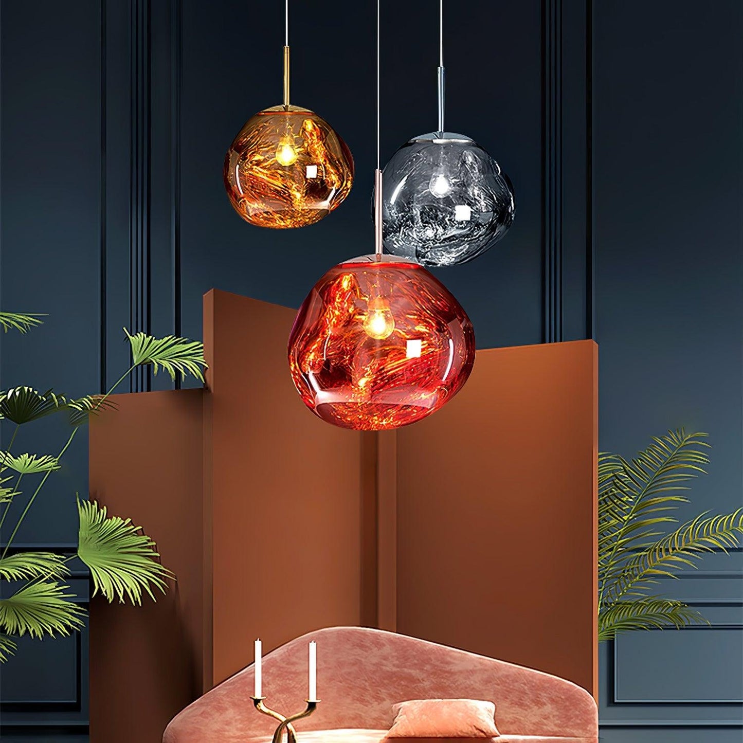Luxury Copper Gold Pendant Light Fixture