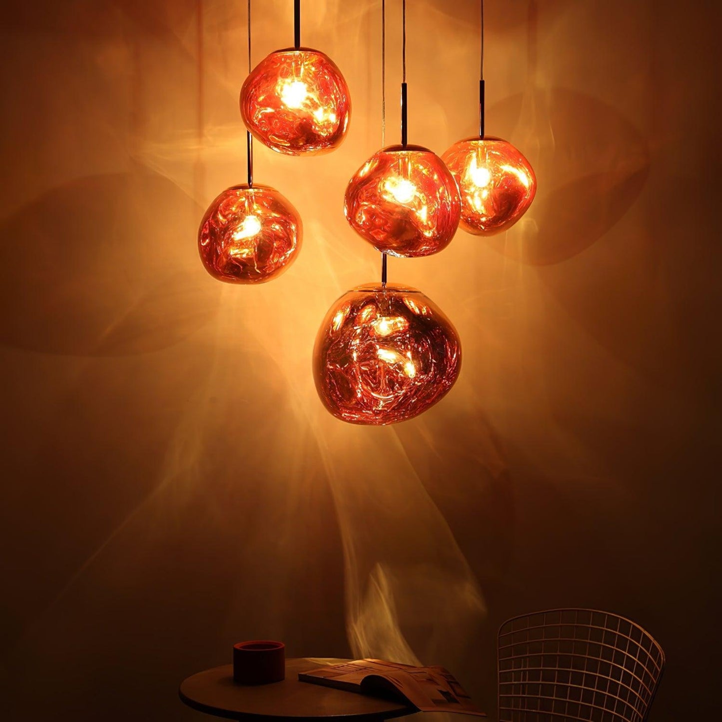 Luxury Copper Gold Pendant Light Fixture