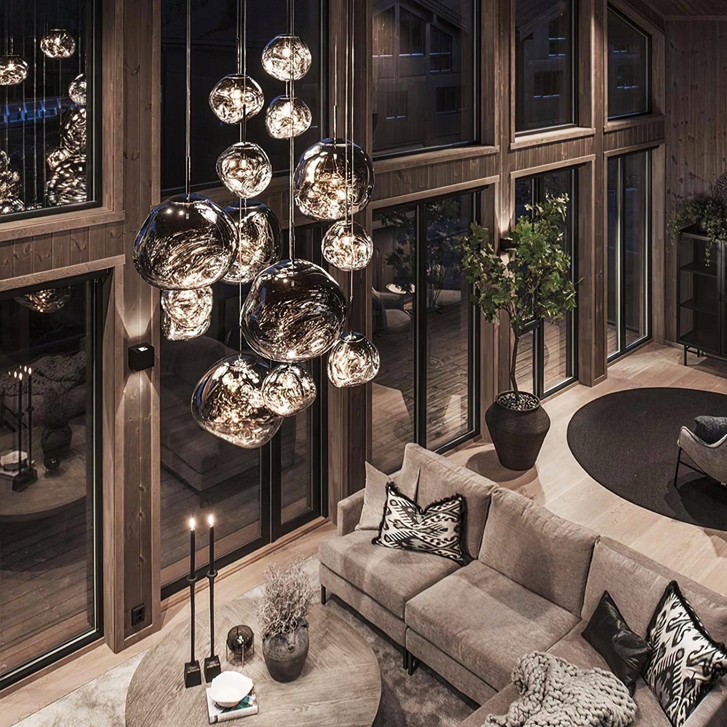 Luxury Copper Gold Pendant Light Fixture