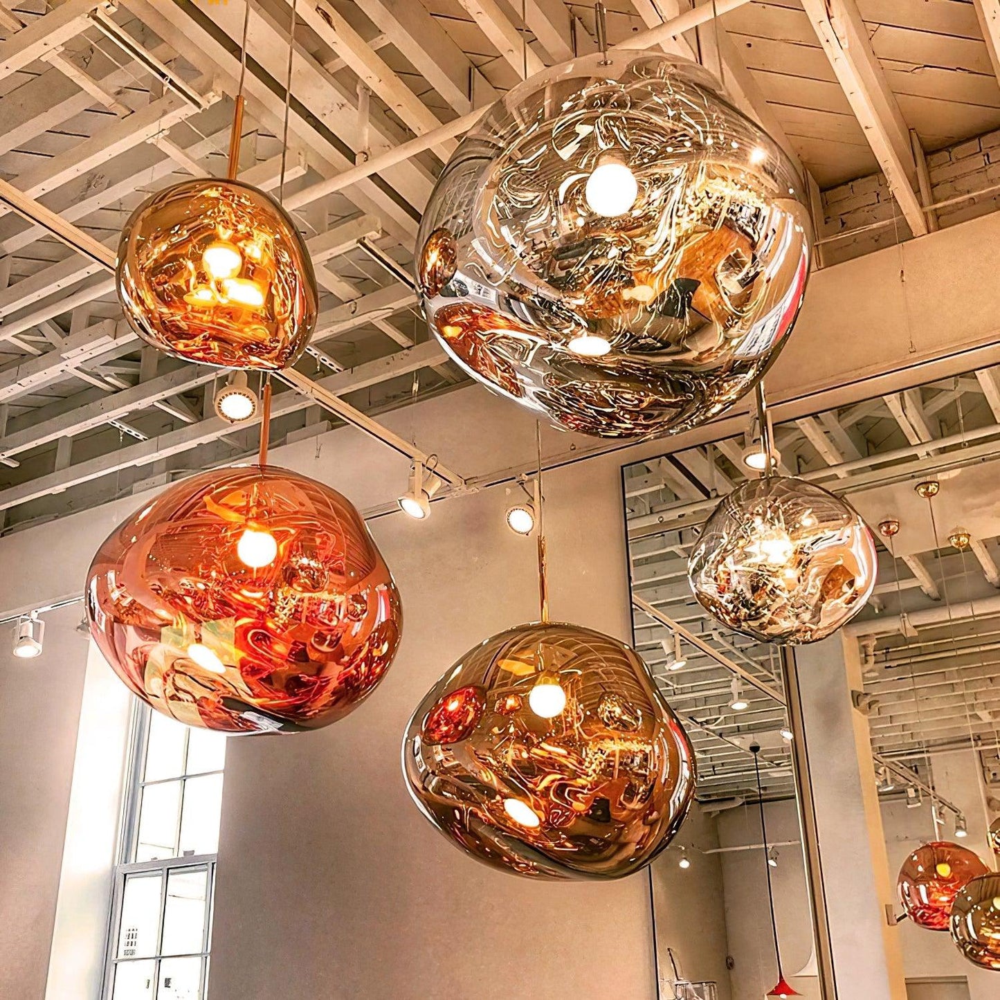 Luxury Copper Gold Pendant Light Fixture