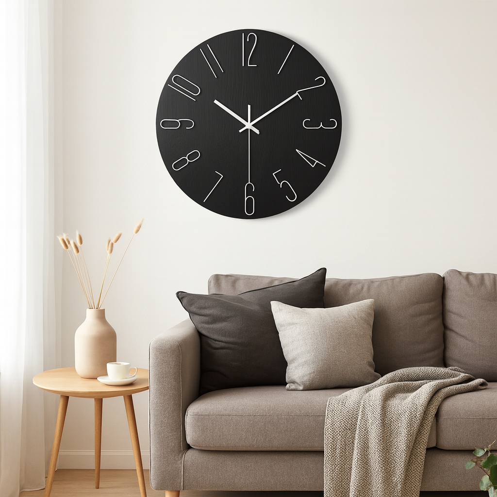 Silent Quartz Battery Wall Clock