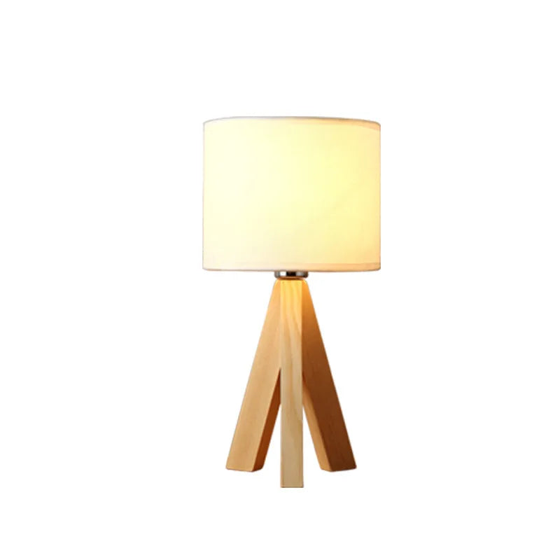 Rustic Wood Modern Table Lamp