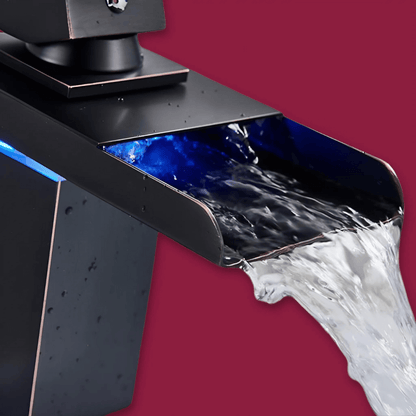 Modern LED Cascade Bathroom Faucet