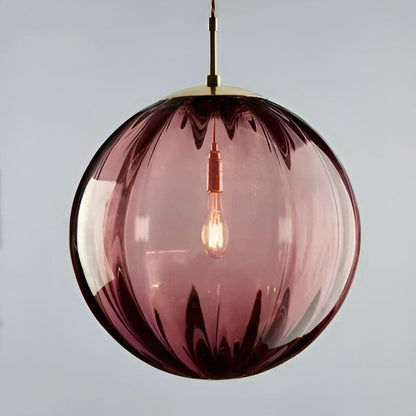 Sleek Glass Globe LED Pendant Lamp