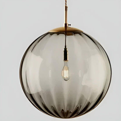 Sleek Glass Globe LED Pendant Lamp