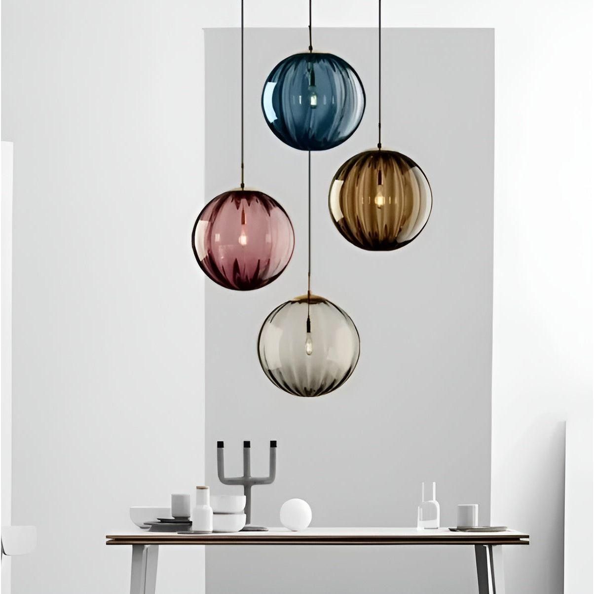Sleek Glass Globe LED Pendant Lamp - Cofik
