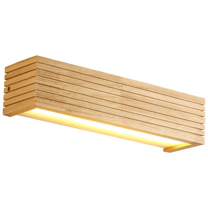 Contemporary Wood LED Light Fixture