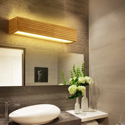 Contemporary Wood LED Light Fixture