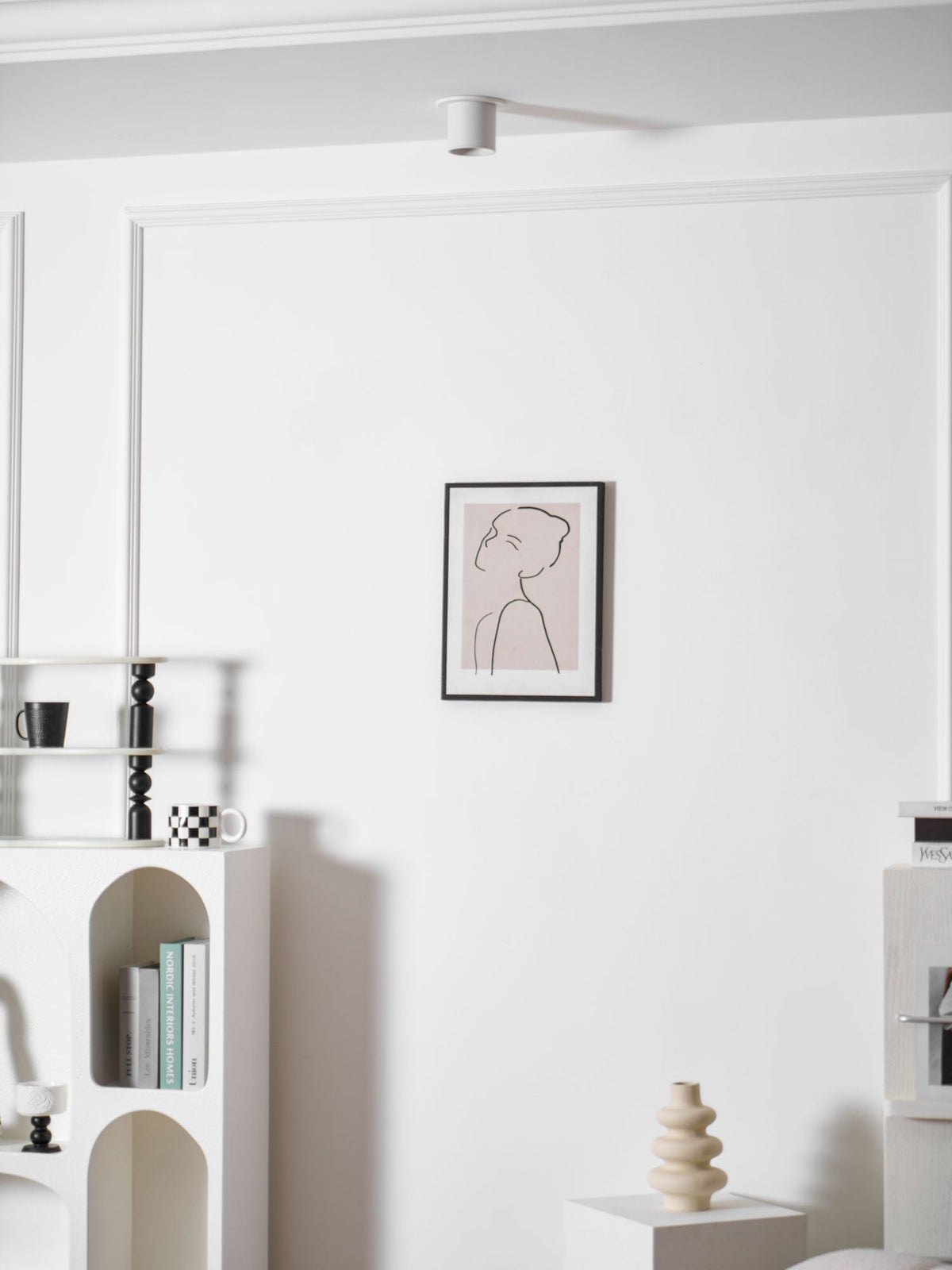 Compact White LED Ceiling Light Fixtures