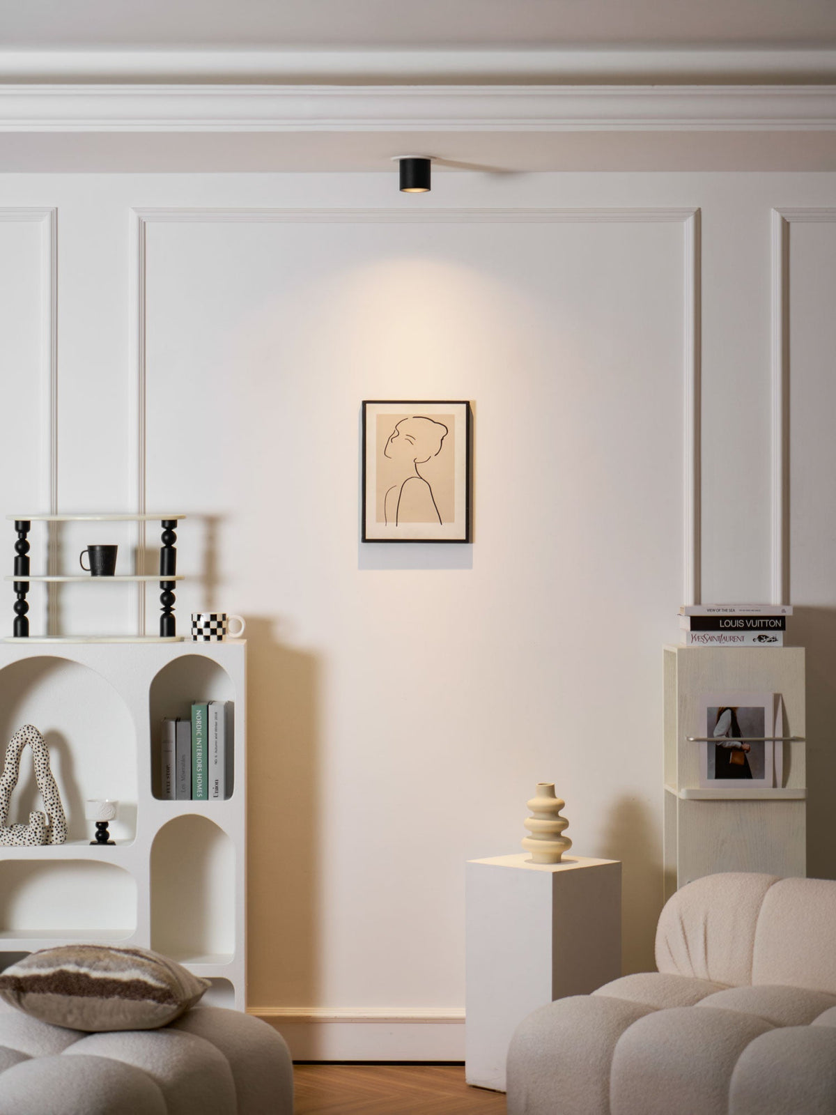 Compact White LED Ceiling Light Fixtures