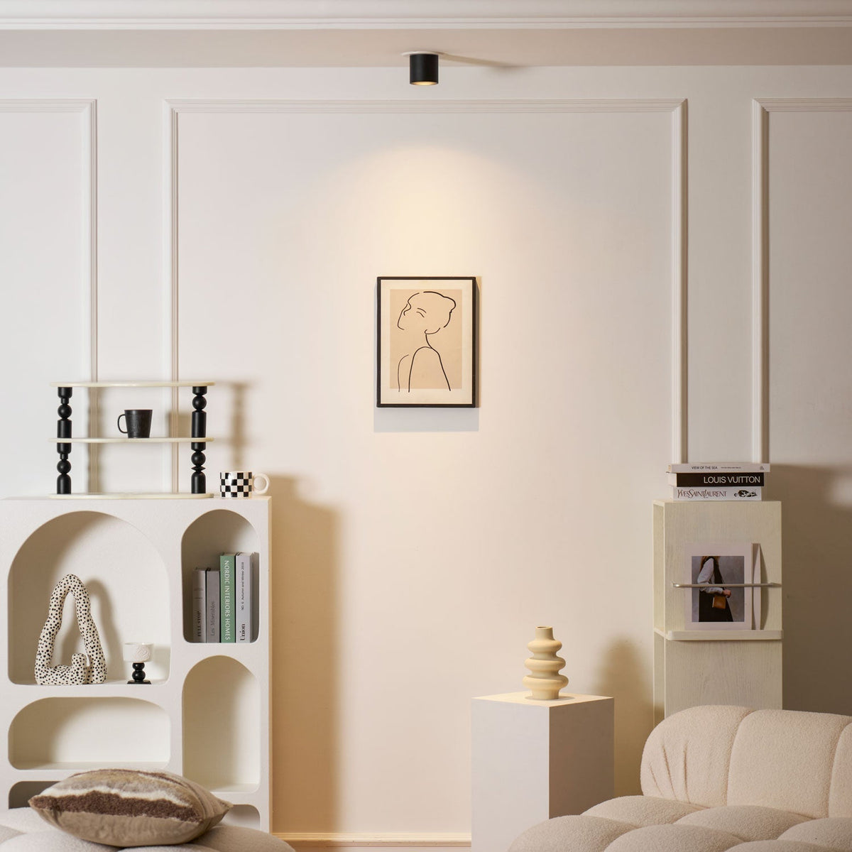 Compact White LED Ceiling Light Fixtures