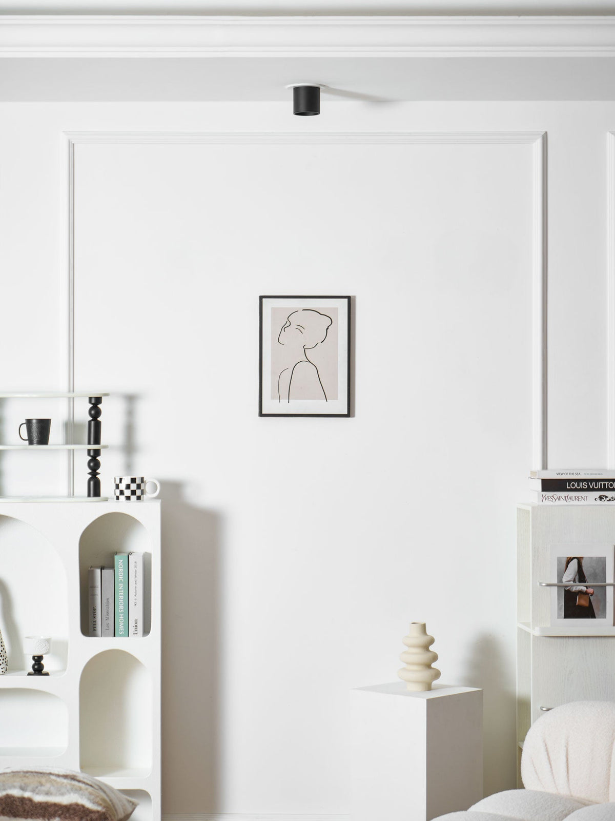 Compact White LED Ceiling Light Fixtures