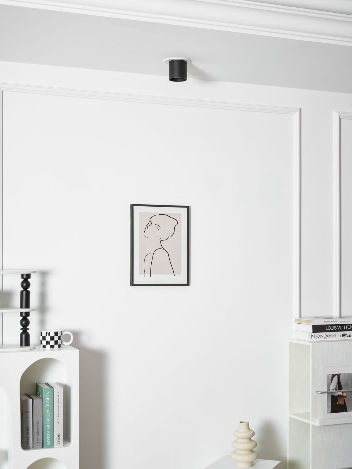 Compact White LED Ceiling Light Fixtures