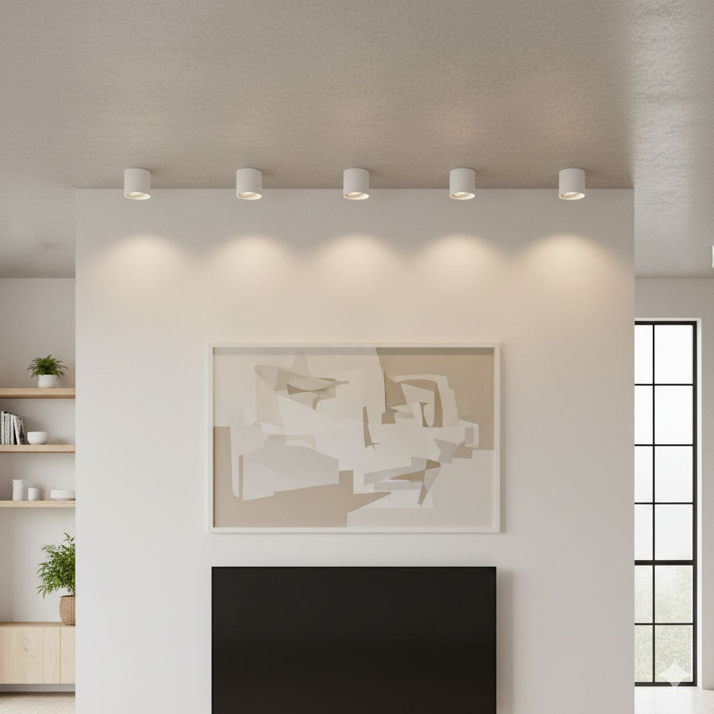 Compact White LED Ceiling Light Fixtures