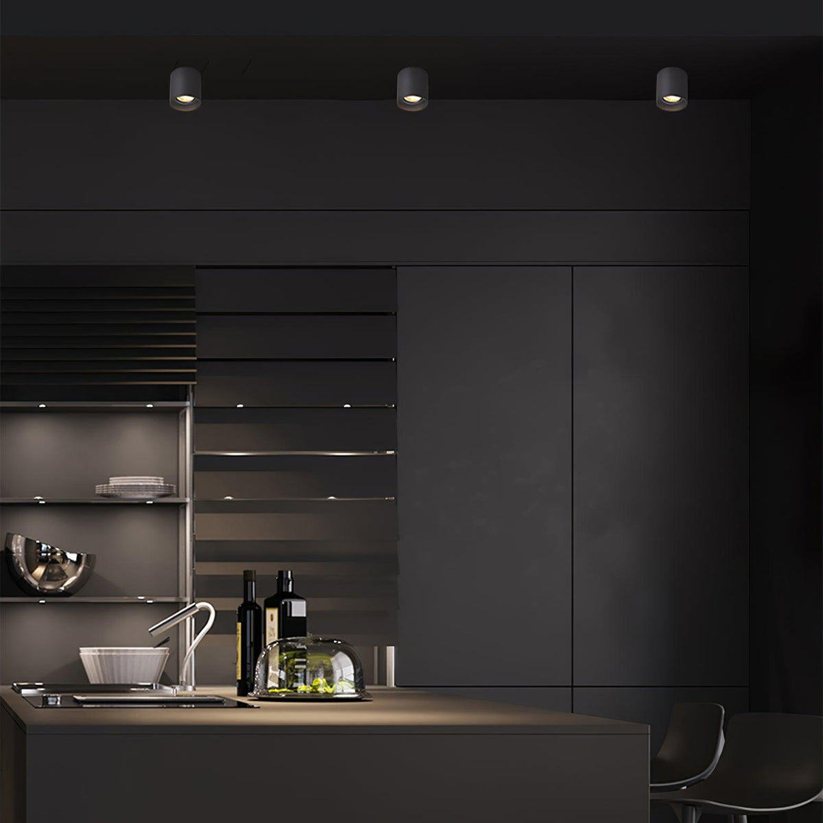 Compact White LED Ceiling Light Fixtures