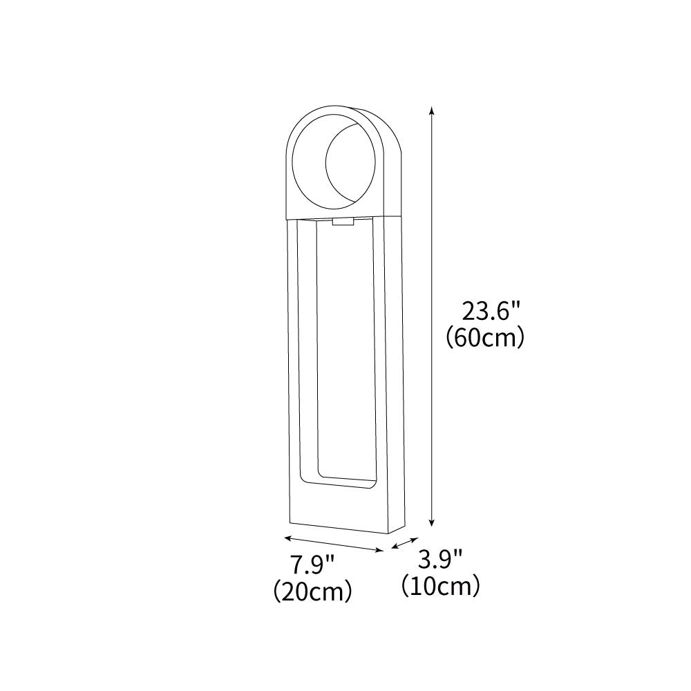 Tall Yard Solar Powered Outdoor Lamp