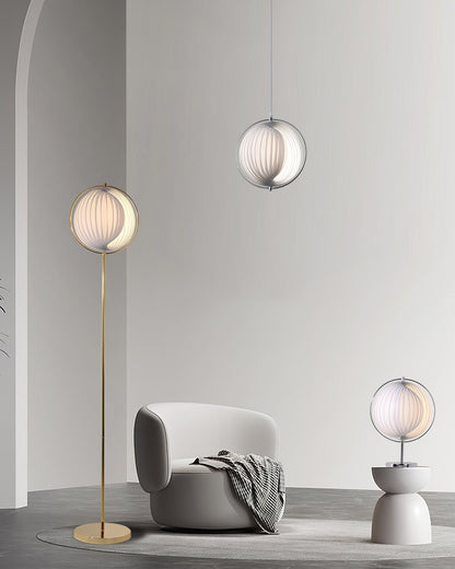Silver Globe Hanging Lamp